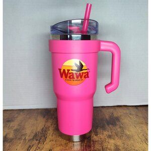 Wawa 2023 32oz Pink Retro Logo Insulated Stainless Steel "Brute" Travel Mug